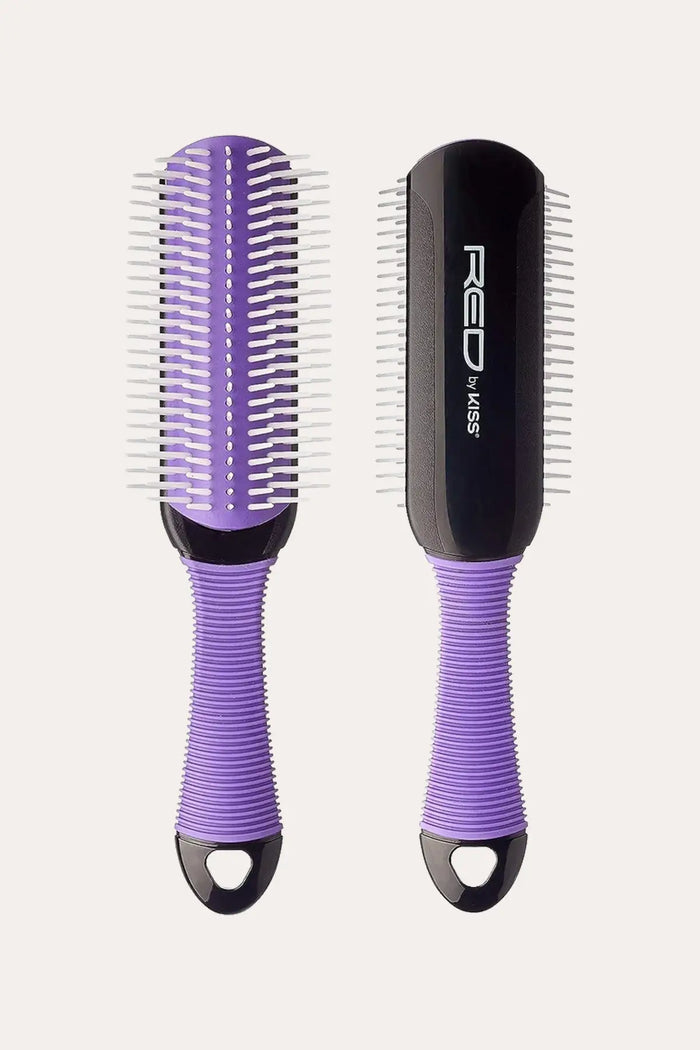 RED BY KISS 7 ROW DETANGLING NON-SLIP BRUSH HH46 - BSW BEAUTY CANADA