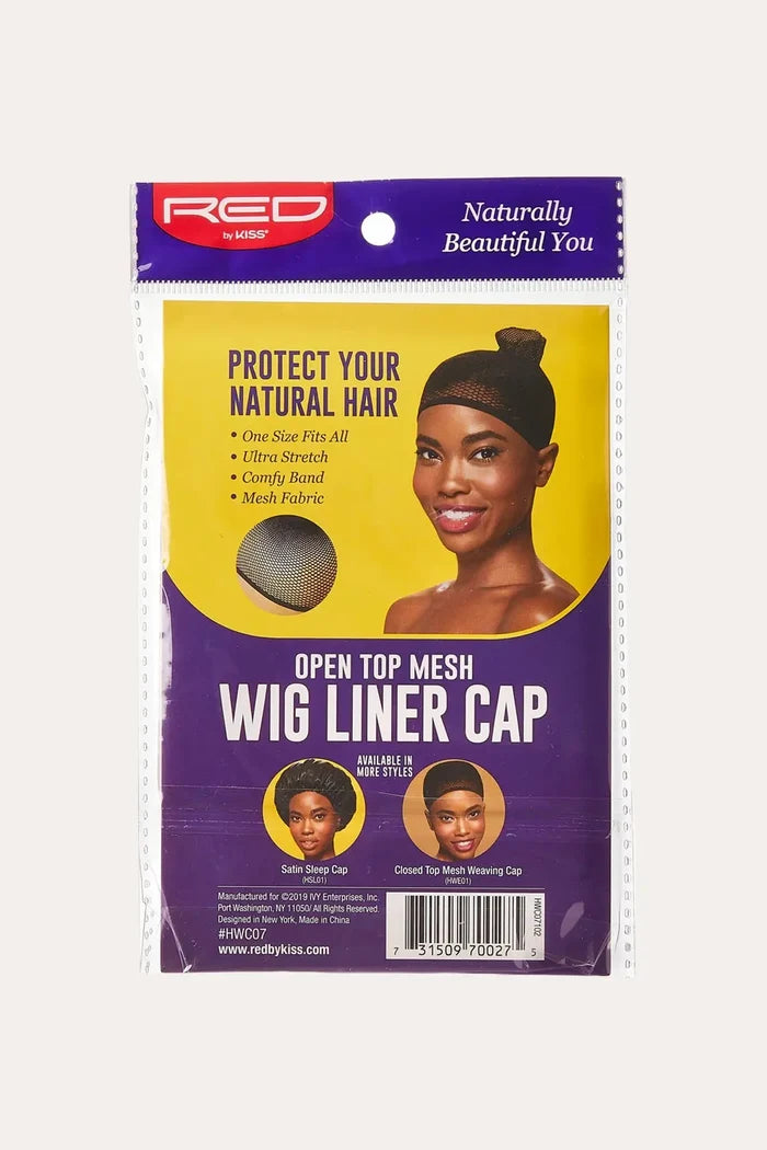 RED BY KISS OPEN TOP MESH WIG LINER CAP RED BEAUTY