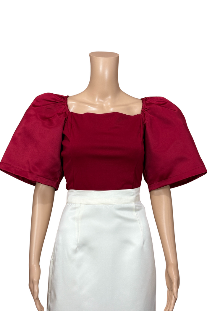 Red Filipiniana Kimona