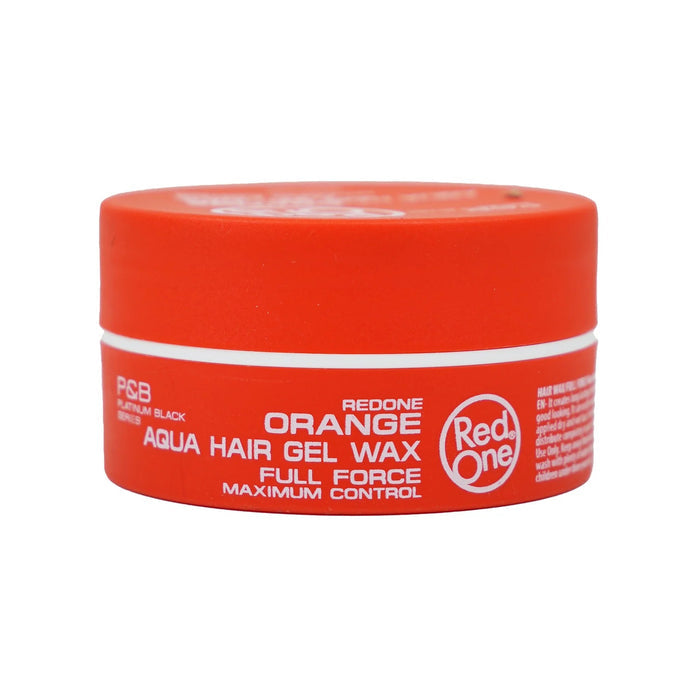 RedOne aqua hair gel wax in red container for full force maximum control hairstyling
