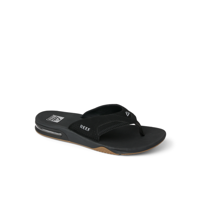 Reef Men's Fanning Footwear Reef Black/Silver 6