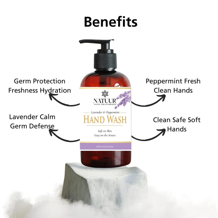 REFRESH | Anti-Bacterial | Hand Wash Macrocarpal | Peppermint | Lavender | Aloe Vera | Clean | Refreshes | Protect