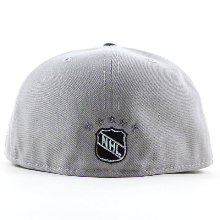 Retro San Jose Sharks 30 Years New Era 59Fifty Fitted Hat (Gray Black Gray Under Brim)