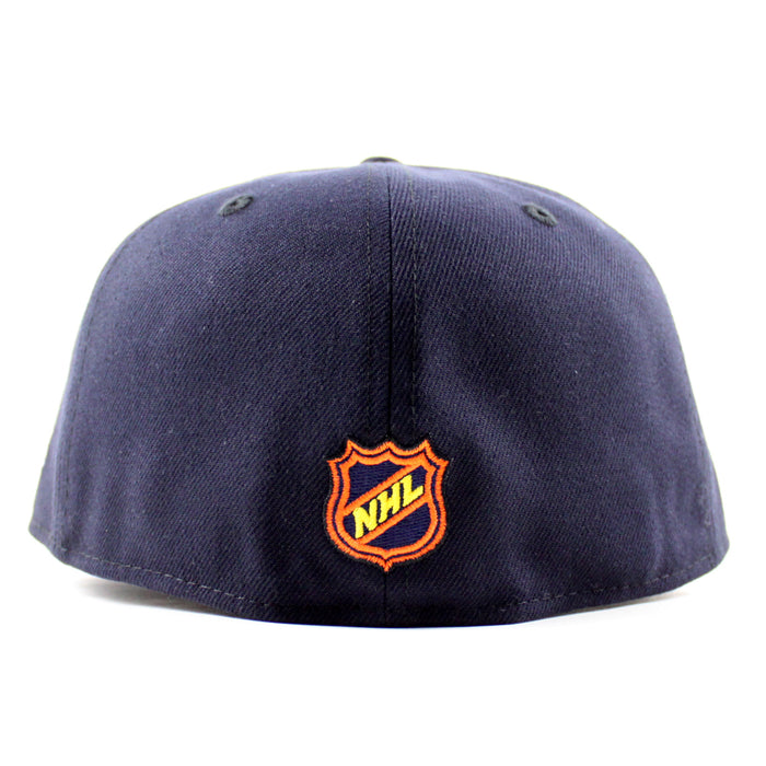 Retro San Jose Sharks 5th Season New Era 59Fifty Fitted Hat (Navy Gray Under Brim)