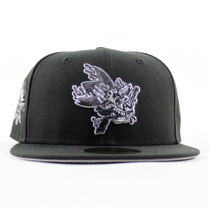 Retro San Jose Sharks All Star Patch New Era 59Fifty Fitted Hat (Black Gray Under Brim)