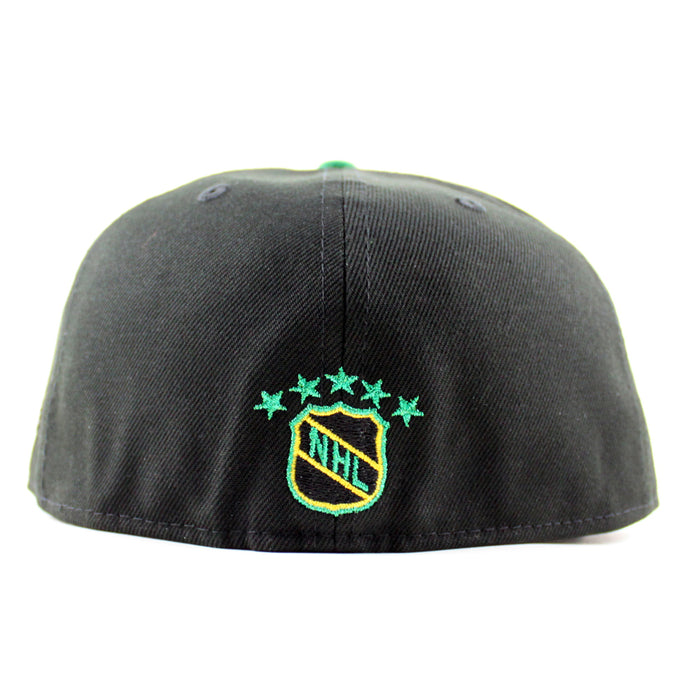Retro San Jose Sharks Sharks Patch New Era 59Fifty Fitted Hat (Black Gray Under Brim)