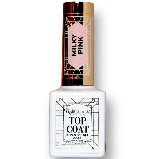 RI- Top Coat Non-Wipe MILKY PINK-Top Coats-Red Iguana LLC-Gel Essentialz