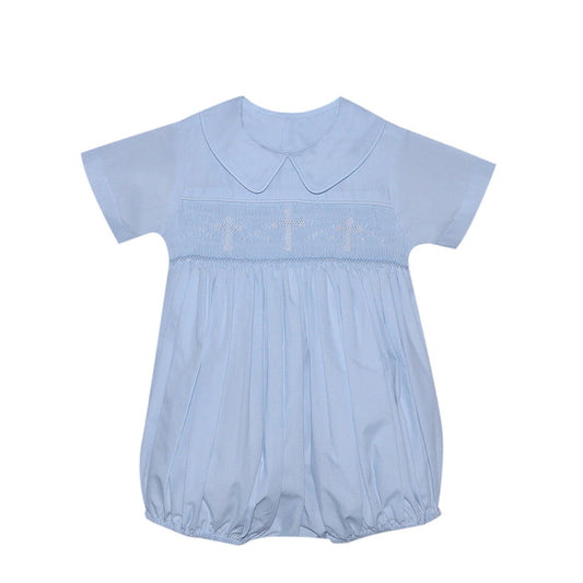 RN Thomas Cross Smocked Bubble-BLUE