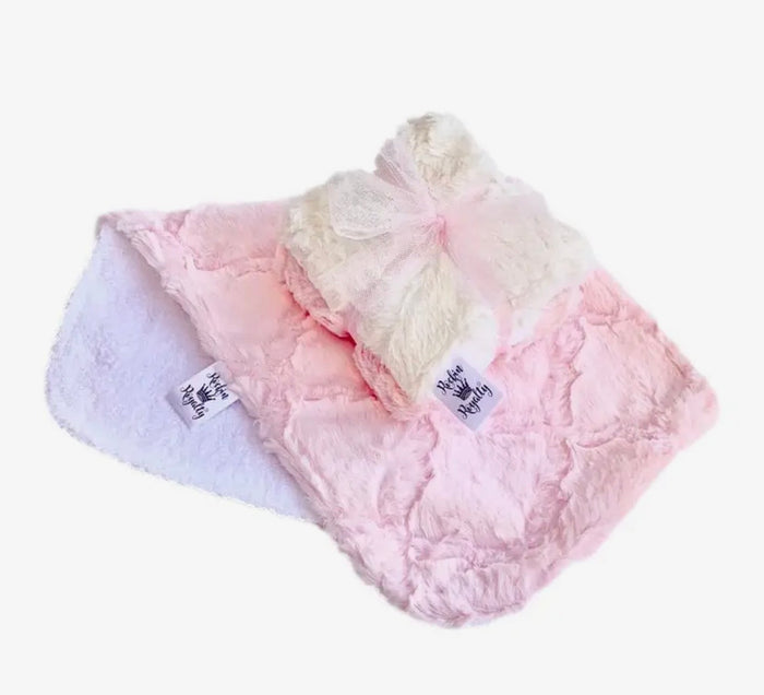 Rockin Royalty Girly Girl Burp Cloth Set