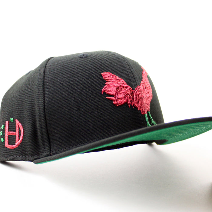 ROOSTER Halftime Patch New Era New Era 59Fifty Fitted Hat (Black Green Under Brim)