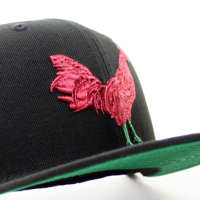 ROOSTER Halftime Patch New Era New Era 59Fifty Fitted Hat (Black Green Under Brim)