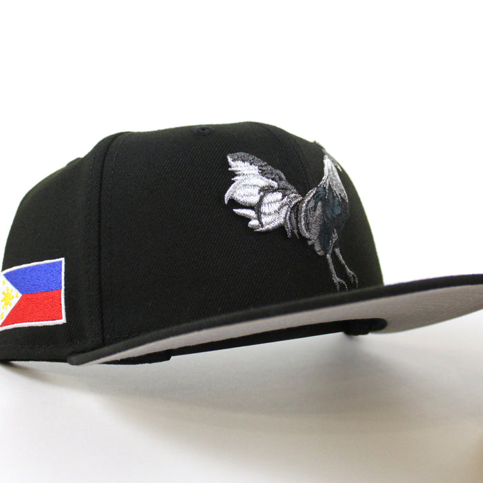 ROOSTER PHILIPPINES Flag New Era 9Fifty 9Fifty Snapback Hat (Black Gray Under Brim)