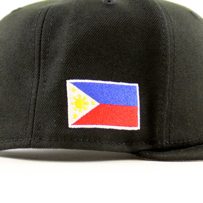 ROOSTER PHILIPPINES Flag New Era 9Fifty 9Fifty Snapback Hat (Black Gray Under Brim)