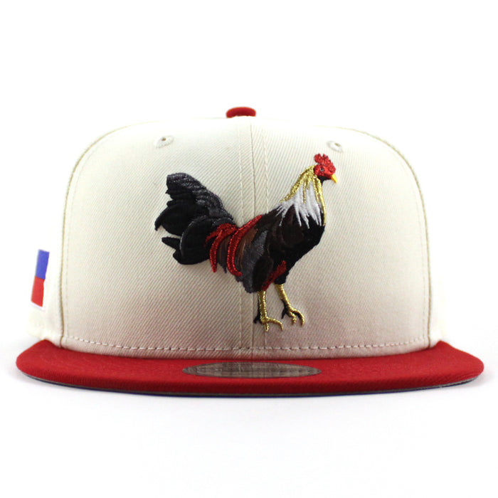 ROOSTER Philippines flag New Era 9Fifty Snapback Cap (Chrome White Red Gray Under Brim)