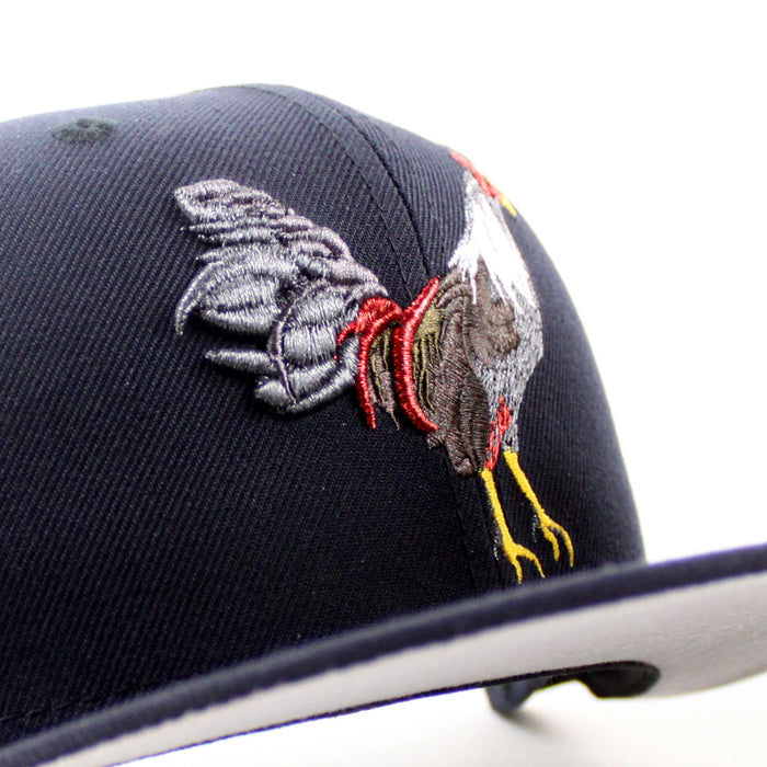 ROOSTER Texas flag New Era 9Fifty Fitted Cap (Navy Gray Under Brim)