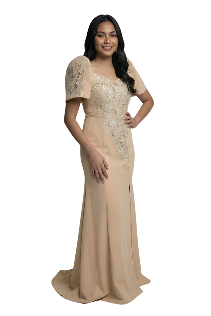 Royal Mestiza Filipiniana Long Gown- Rebecca - Large - US913