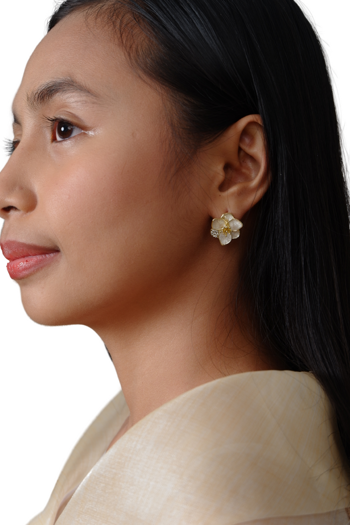 Gold Sampaguita Earrings I Filipina Accesory