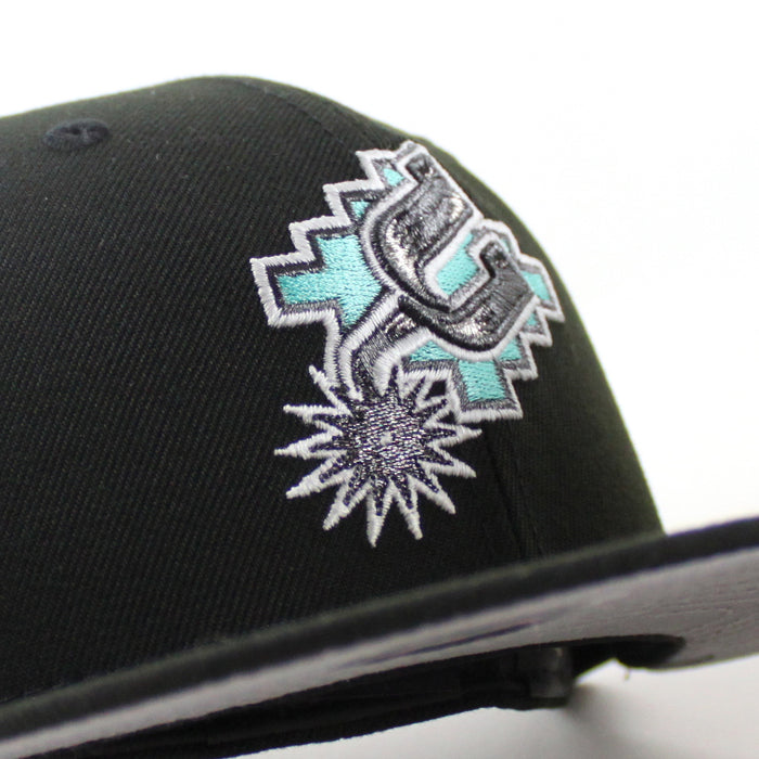 San Antonio Spurs 25 Years New Era 59Fifty Fitted Hat (Black Gray Under Brim)
