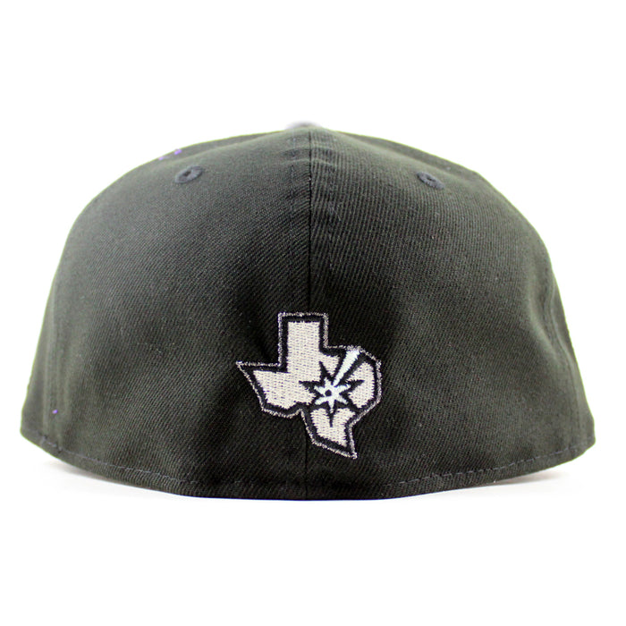 San Antonio Spurs 25 Years New Era 59Fifty Fitted Hat (Black Gray Under Brim)
