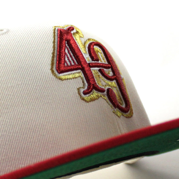 San Francisco 49ers 60th Anniversary New Era 59Fifty Fitted Hat (Chrome White Scarlet Red Gray Under Brim)