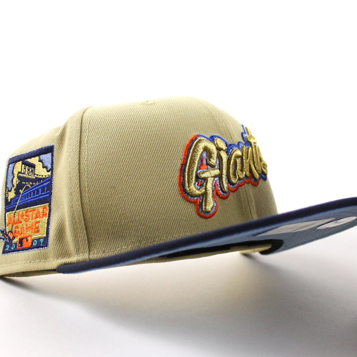 San Francisco Giants 2007 All Star Game New Era 59Fifty Fitted Hat (Vegas Gold Navy Gray Under Brim)