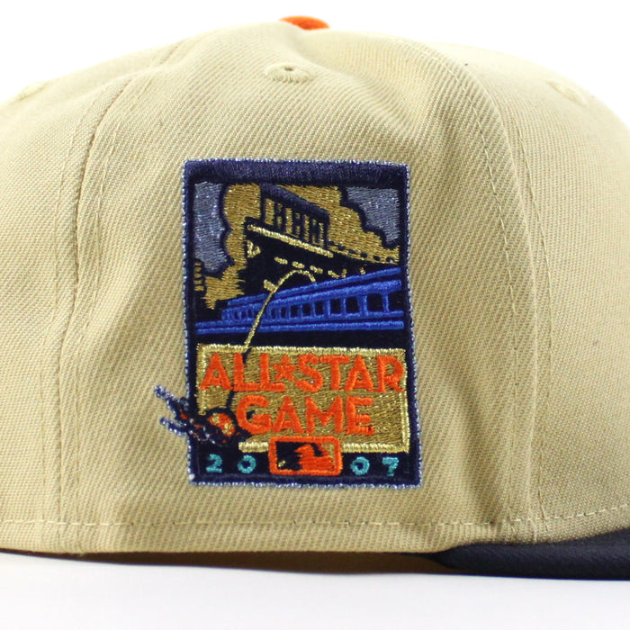 San Francisco Giants 2007 All Star Game New Era 59Fifty Fitted Hat (Vegas Gold Navy Gray Under Brim)