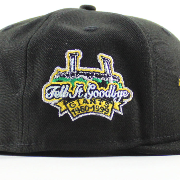 San Francisco Giants  GIGANTES Tell It GoodBye patch New Era 59Fifty Fitted Hat (Black Gray Under Brim)