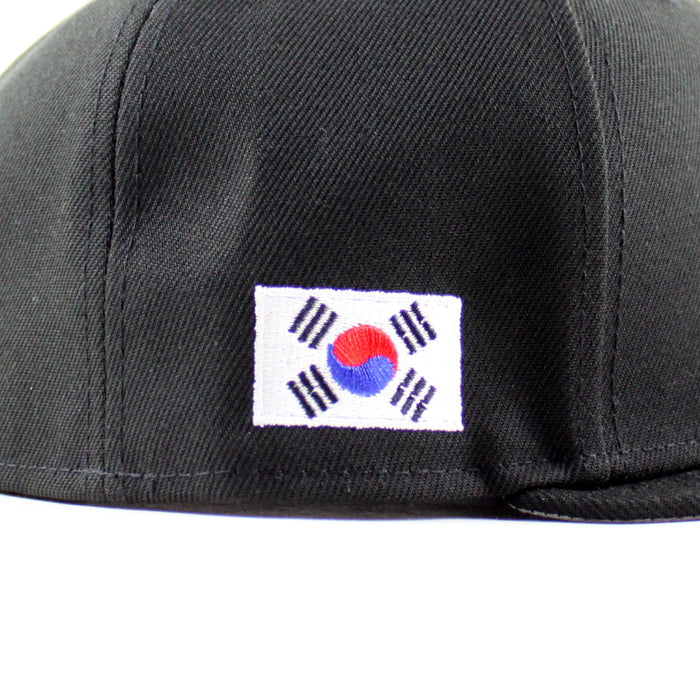 San Francisco Giants KOREA Flag New Era 59Fifty Fitted Hat (Black Gray Under Brim)