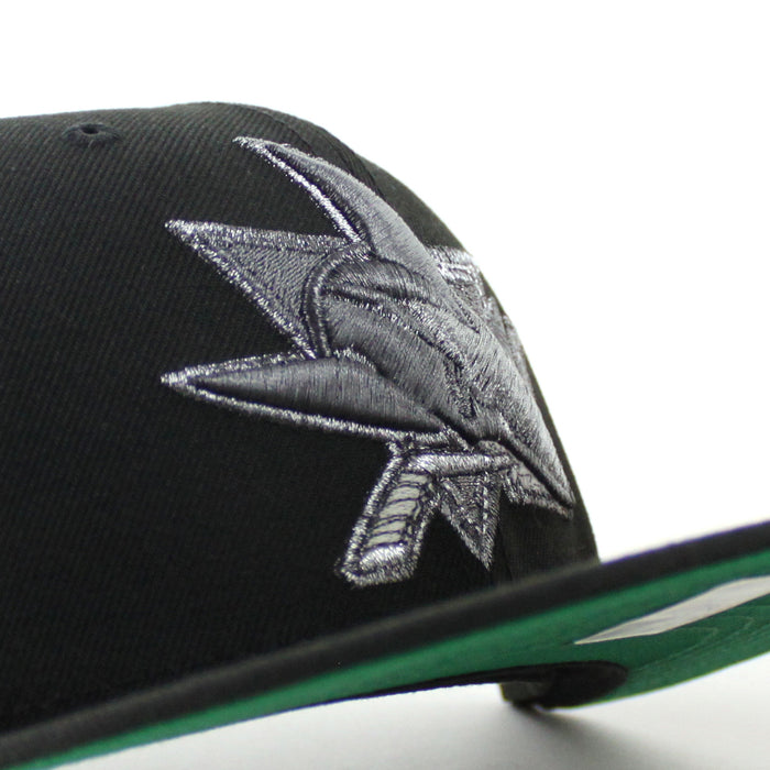 San Jose Sharks 20th Anniversary New Era 59Fifty Fitted Hat (Black Green Under Brim)
