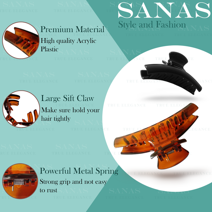 Medium Hair Claw Clips for Thick Thin Curly and Straight Hair