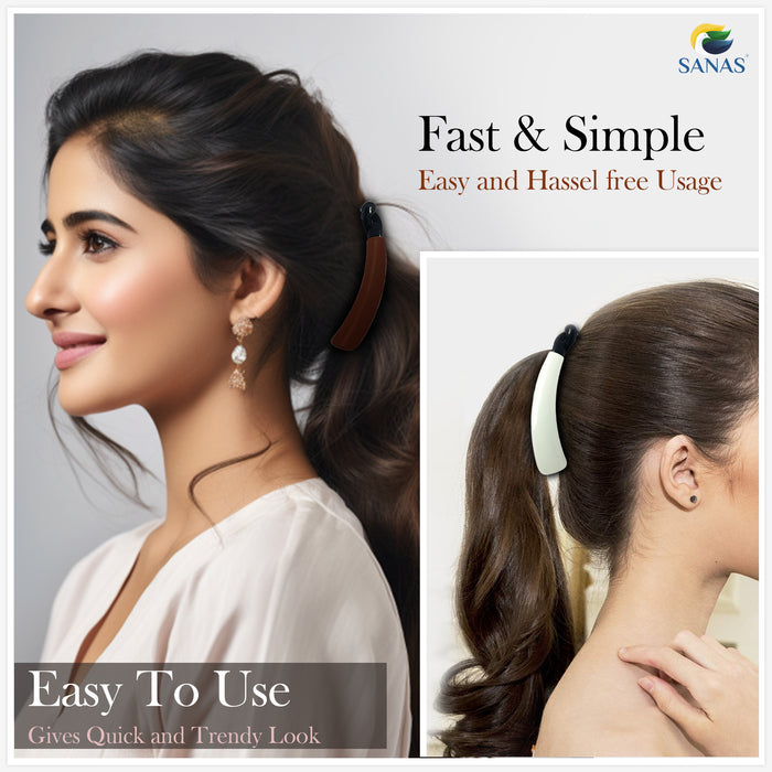 Multicolor banana clutcher clips for everyday hairstyles