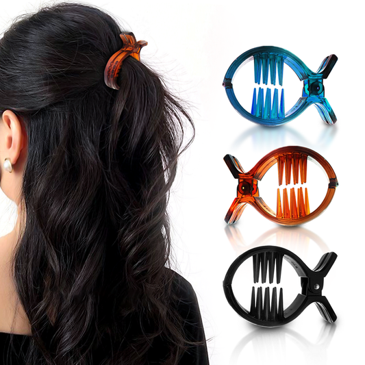 SANAS Big Oval Hair Claw Clips Set of 3