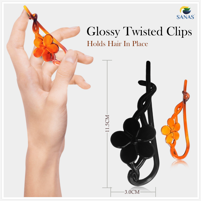 strong grip twisted hair clips