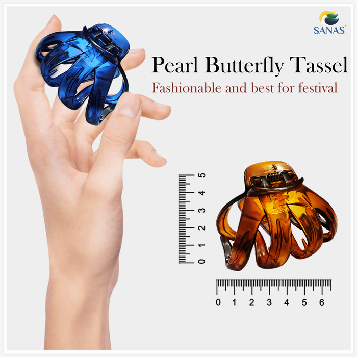 SANAS acrylic octopus hair claw clips with strong grip