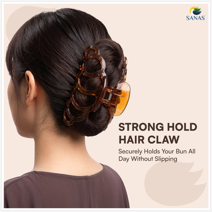Premium Six Ring Hair Clips for Women Non Slip Hair Clutcher for Daily Styling