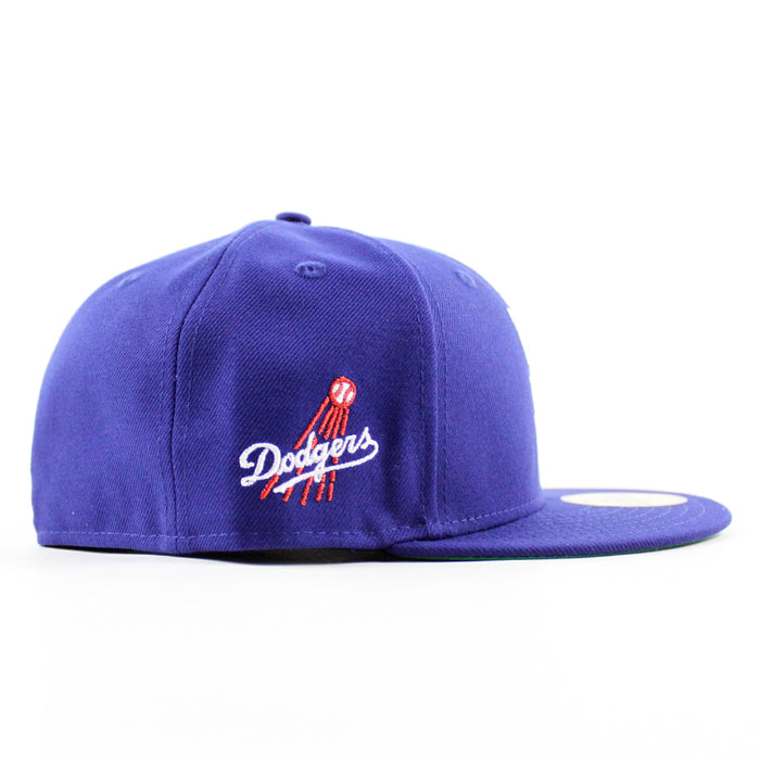 Santa Barbara Dodgers Patch New Era 59Fifty Fitted Hat (Royal Blue Green Under Brim)