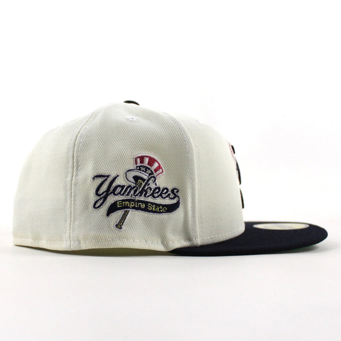 Scranton Wilkes-Barre Yankees Empire State Patch New Era 59Fifty Fitted Hat (Chrome White Navy Green Under Brim)