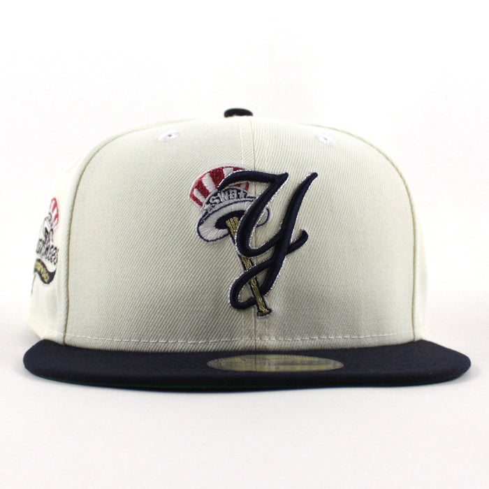 Scranton Wilkes-Barre Yankees Empire State Patch New Era 59Fifty Fitted Hat (Chrome White Navy Green Under Brim)