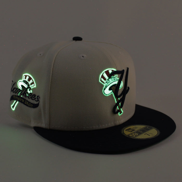 Scranton Wilkes-Barre Yankees Empire State Patch New Era 59Fifty Fitted Hat (Chrome White Navy Green Under Brim)