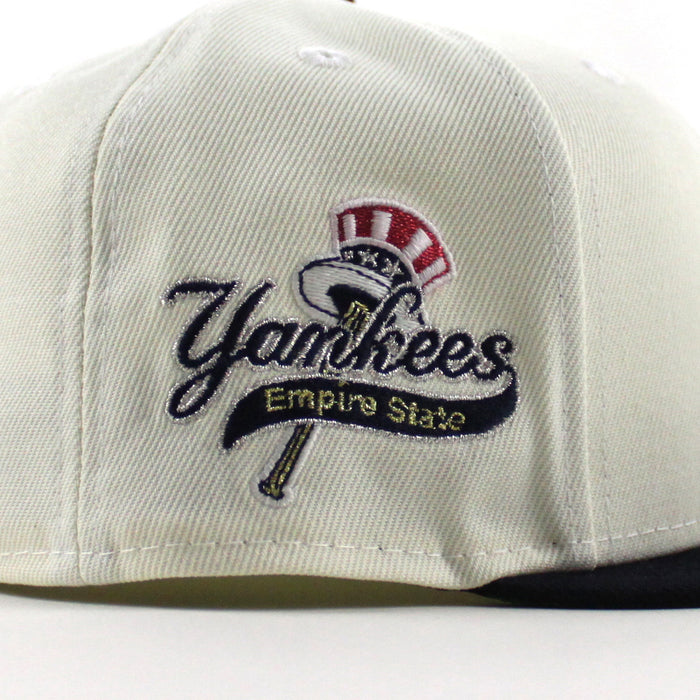 Scranton Wilkes-Barre Yankees Empire State Patch New Era 59Fifty Fitted Hat (Chrome White Navy Green Under Brim)