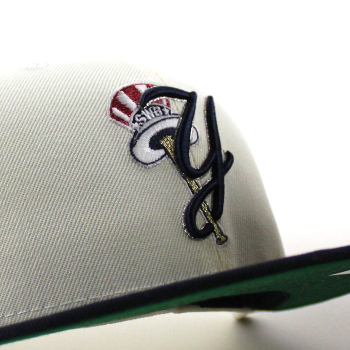 Scranton Wilkes-Barre Yankees Empire State Patch New Era 59Fifty Fitted Hat (Chrome White Navy Green Under Brim)