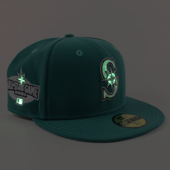 Seattle Mariners 2001 All Star Game New Era 59Fifty Fitted Hat (Teal Gray Under Brim)