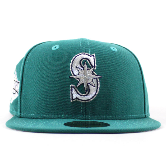 Seattle Mariners 2001 All Star Game New Era 59Fifty Fitted Hat (Teal Gray Under Brim)