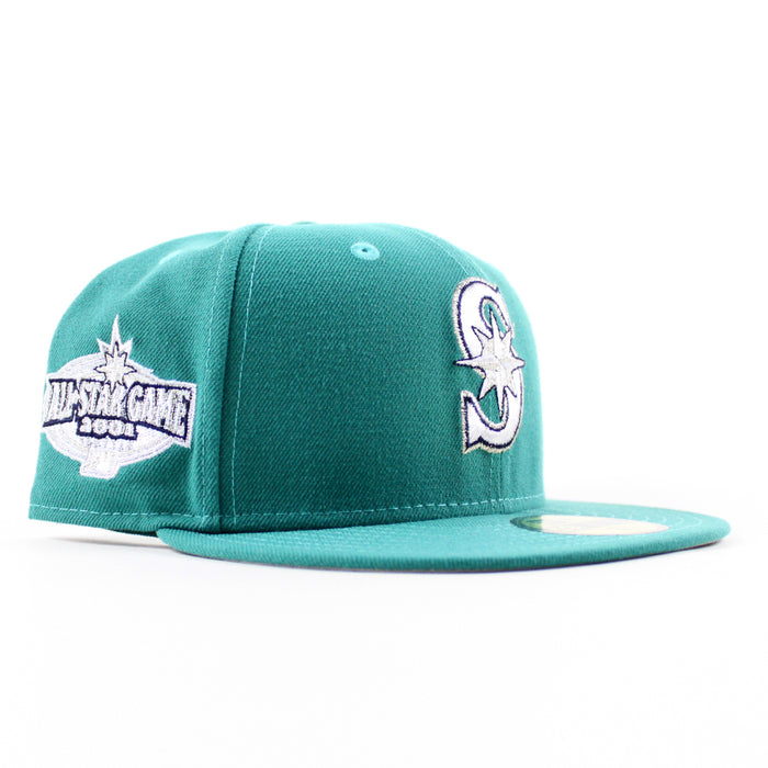 Seattle Mariners 2001 All Star Game New Era 59Fifty Fitted Hat (Teal Gray Under Brim)