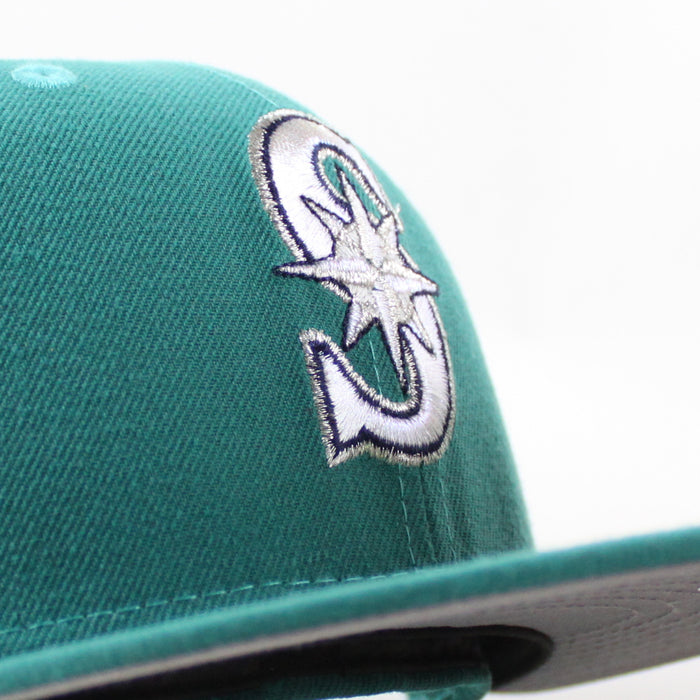 Seattle Mariners 2001 All Star Game New Era 59Fifty Fitted Hat (Teal Gray Under Brim)