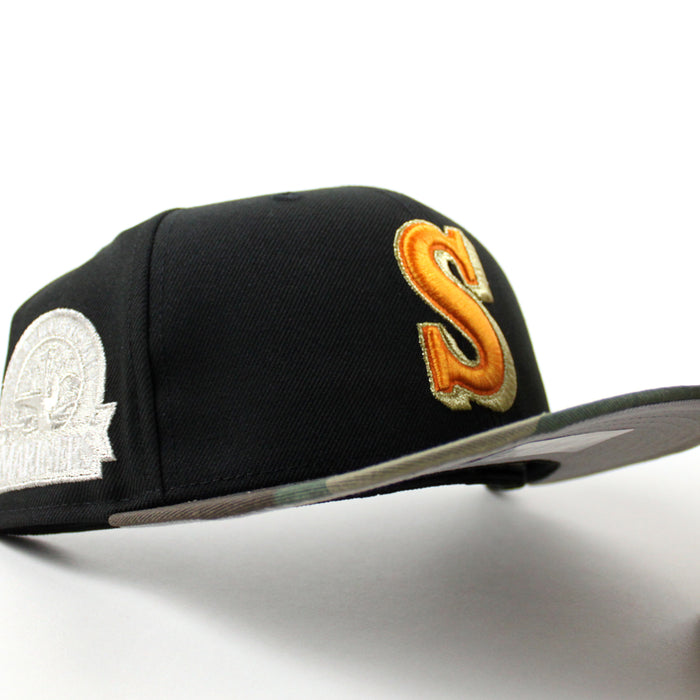 Seattle Mariners 30th Anniversary New Era 59Fifty Fitted Hat (Black Camo Gray Under Brim)