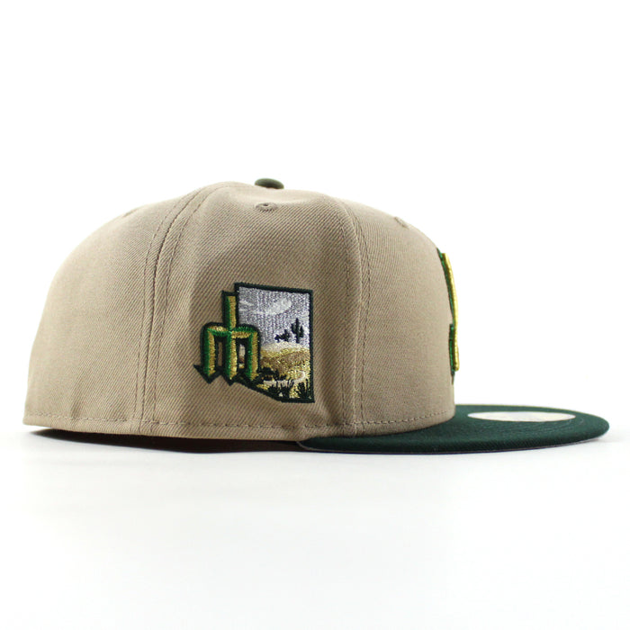 Seattle Mariners 30th Anniversary New Era 59Fifty Fitted Hat (Camel Dark Green Gray Under Brim)