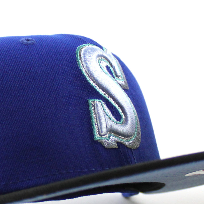 Seattle Mariners 30th Anniversary New Era 59Fifty Fitted Hat (Dark Blue Black Blue Under Brim)