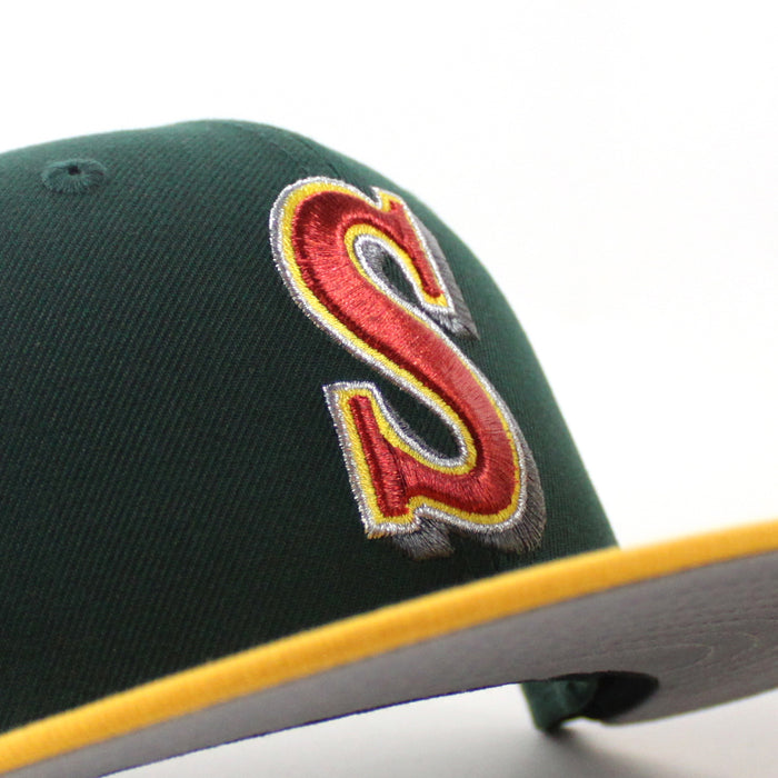 Seattle Mariners 30th Anniversary New Era 59Fifty Fitted Hat (Dark Green Yellow Gray Under Brim)