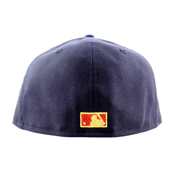 Seattle Mariners S Patch New Era 59Fifty Fitted Hat (Navy Scarlet Red Gray Under Brim)